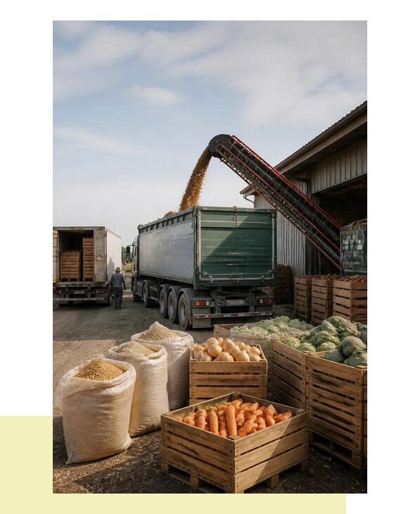 Перевозка урожая зерновых, овощей и фруктов в Ангарск