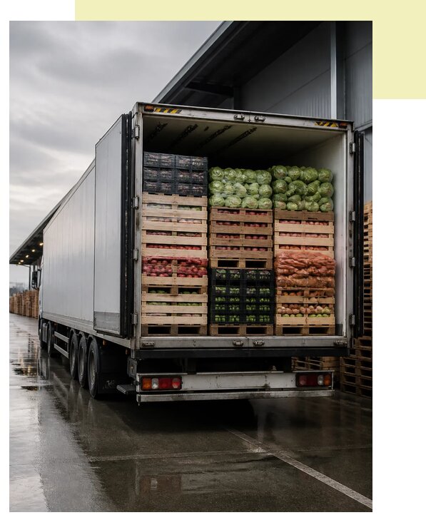 Перевозка плодоовощной продукции в Ангарск по цене от 5137 р. | Агросервис-Нгр